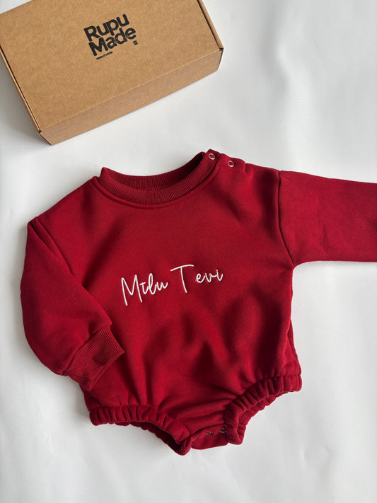 Bubble romperis ar izšuvumu