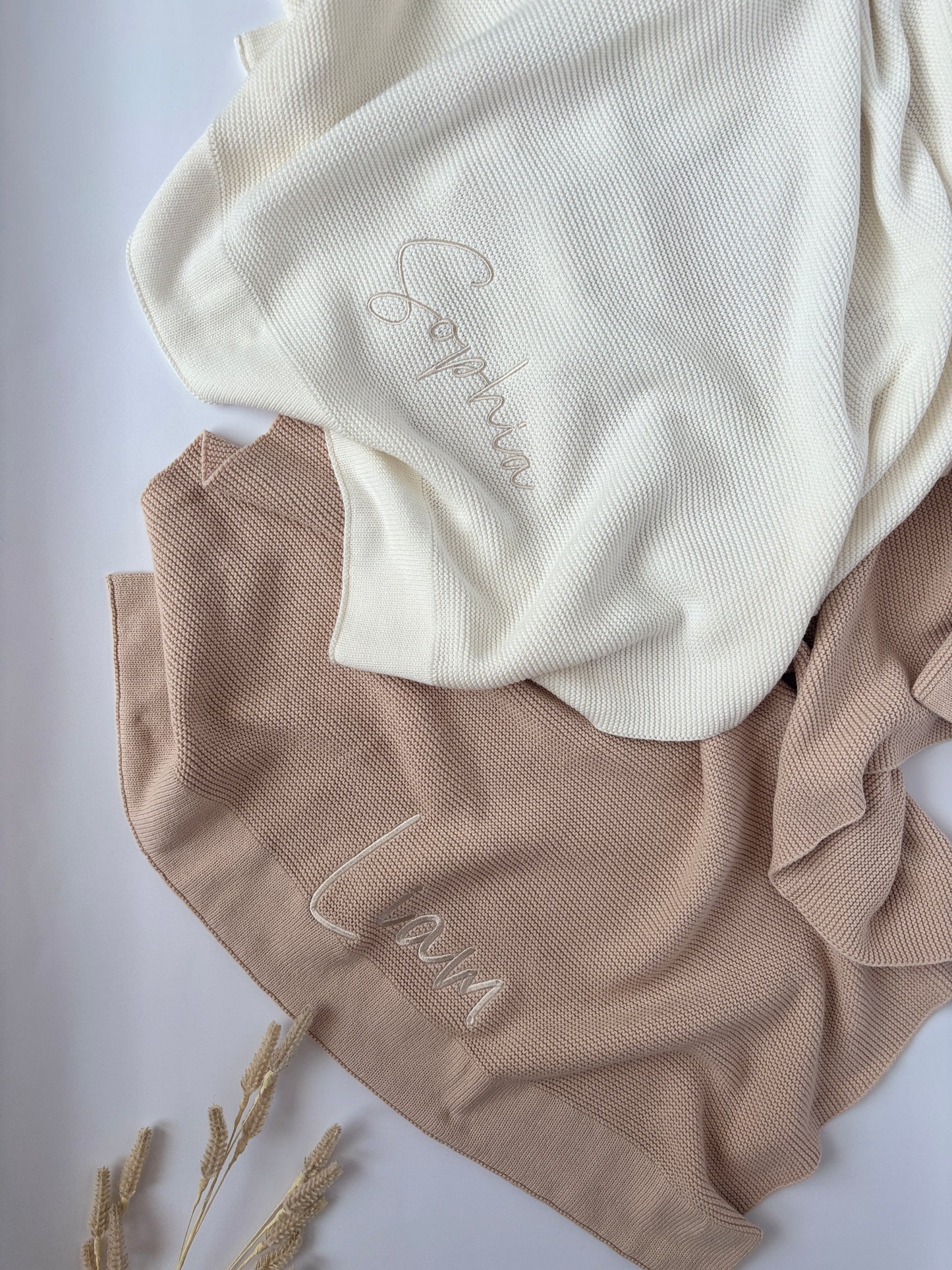 adīta personalizēta bērnu sedziņa ar vārdu